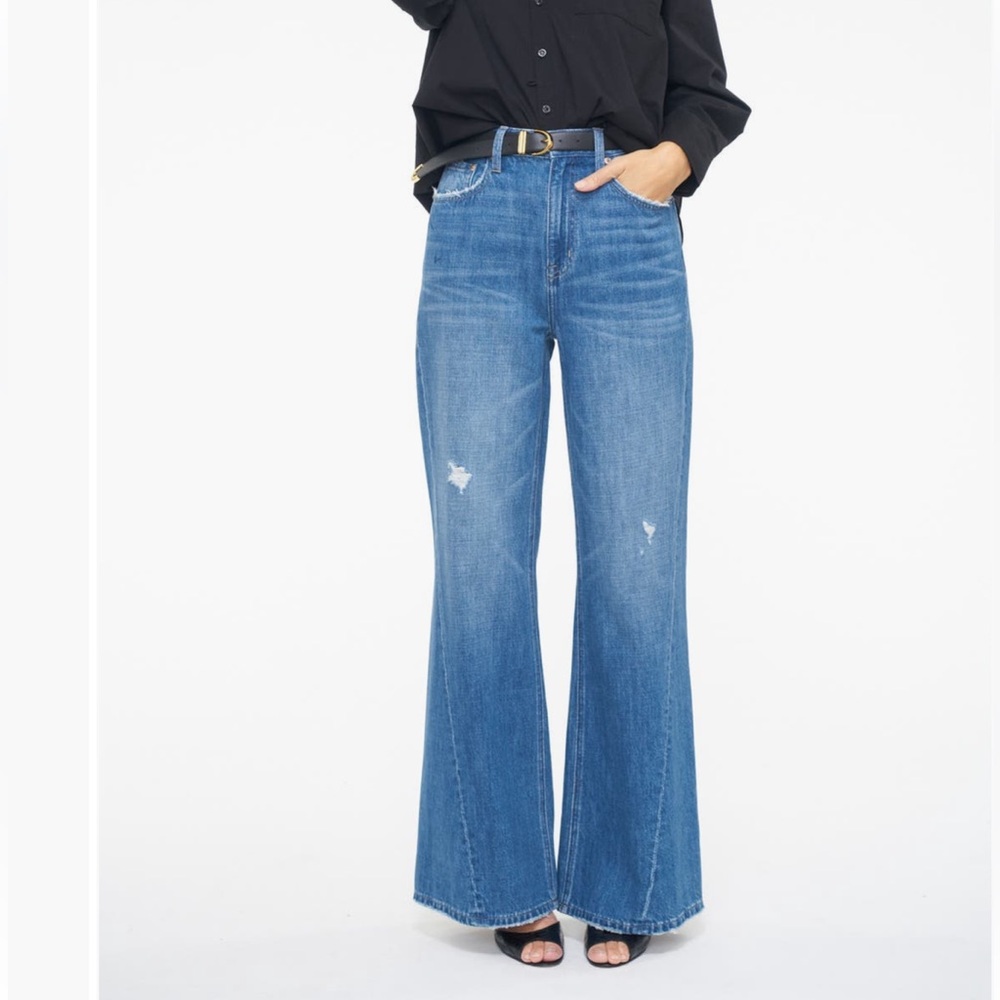 Pistola Ruby High Waist Palazzo Wide Leg Jeans Size 30